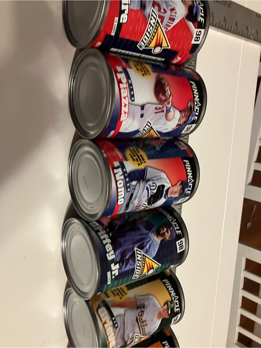 Set of Collectible Soup/Stew Cans with Sports Graphics baseball cards in cans - Picture 13 of 14